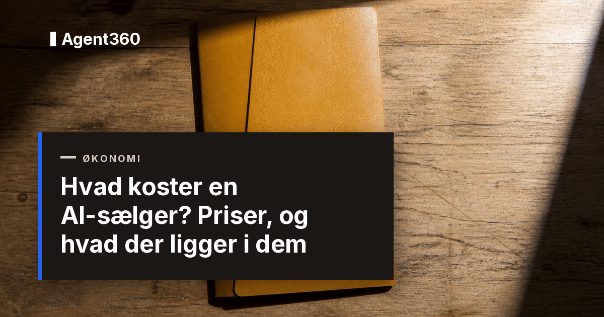Hvad koster en AI-sælger? Priser, og hvad der ligger i dem