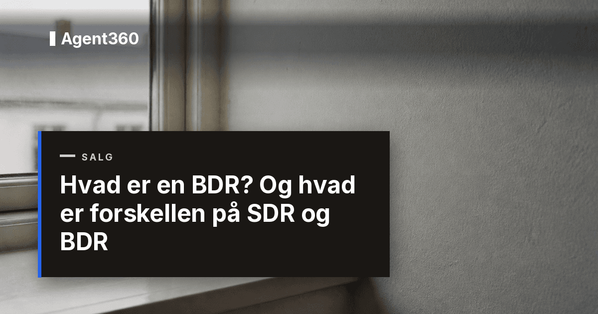 Hvad er en BDR? Og hvad er forskellen på SDR og BDR